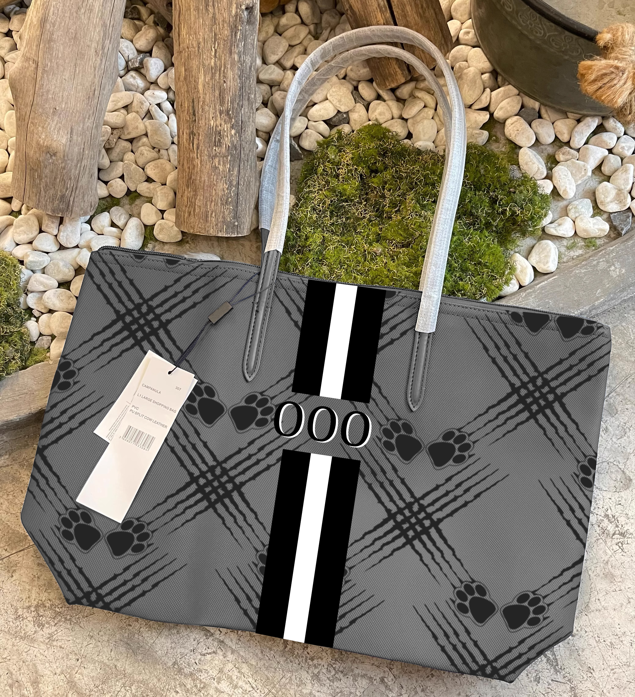 Women shopping tote bags Can increase custom customisation personalisation Name streak design shoulder bag single-sided Real handbag A31