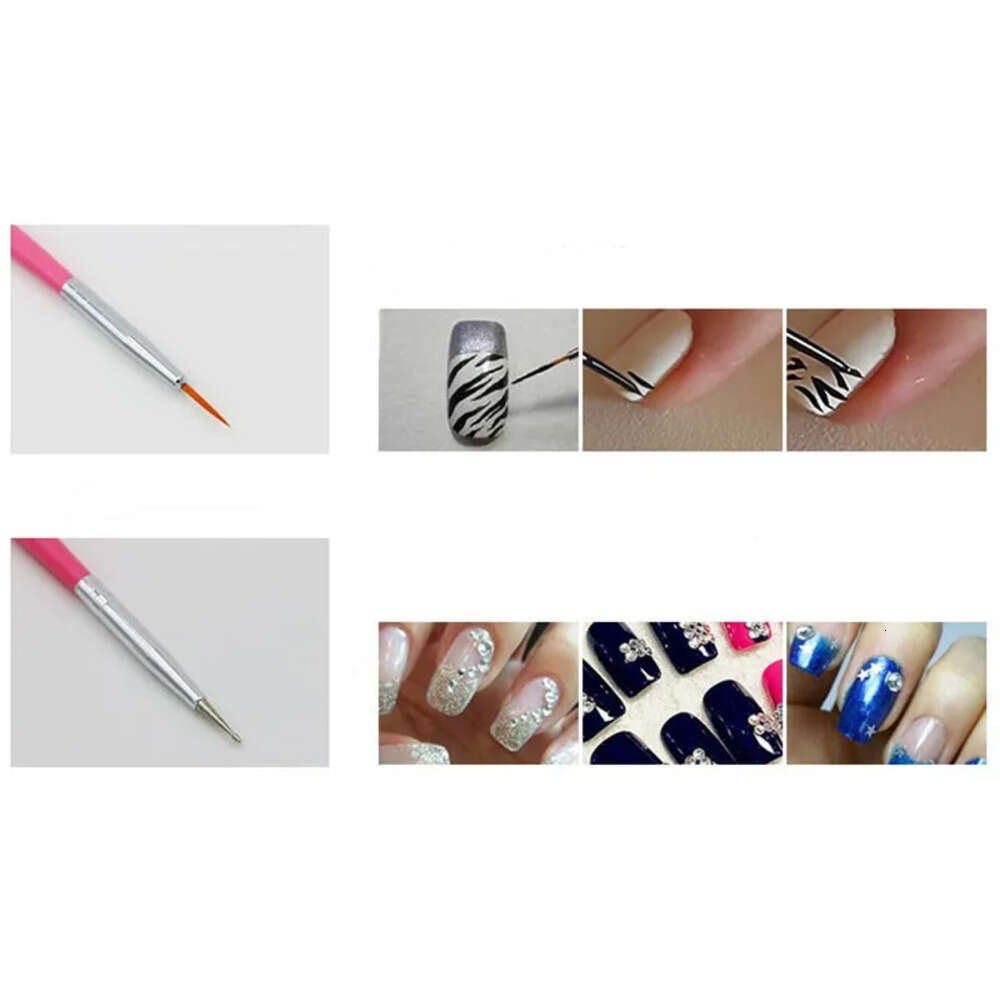 15pcs/set Professional UV Gel Art Brushes Set Design Polish Painting Drawing Pen Manicure Nail Tools Juego De Pinceles Profesionales Para Gel UV Whole