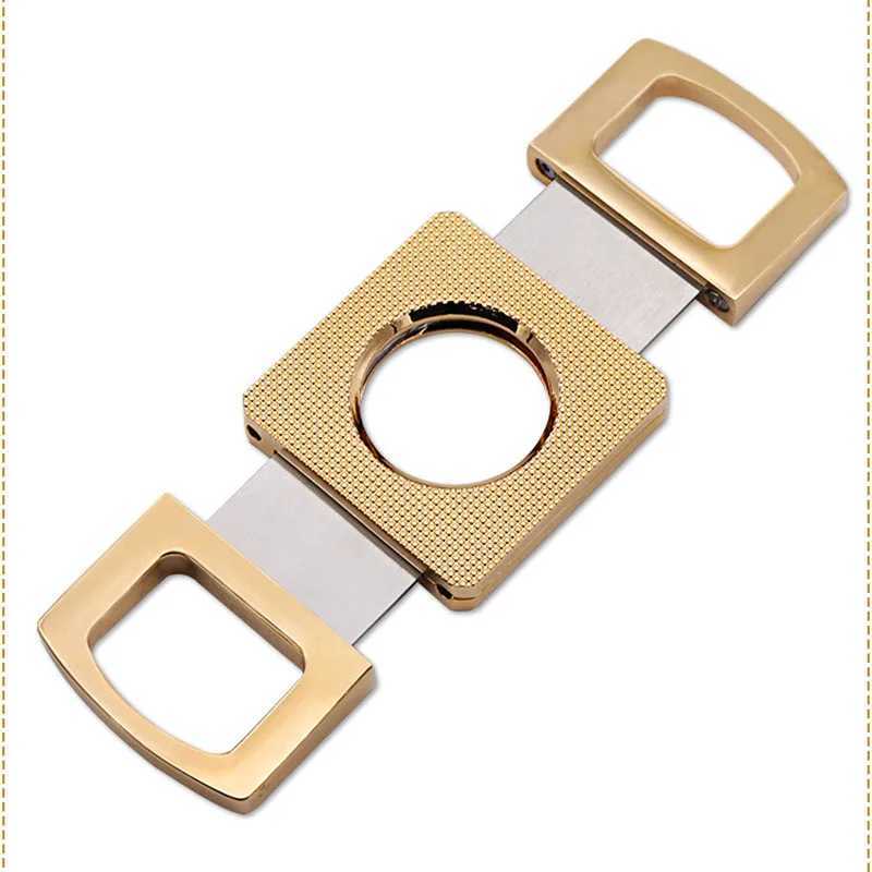 Gold Cigar Cutter Portable Metal Sharp Guillotine Cigar Outdoor Travel Stainless Steel Cigar Scissors For CubanC250314