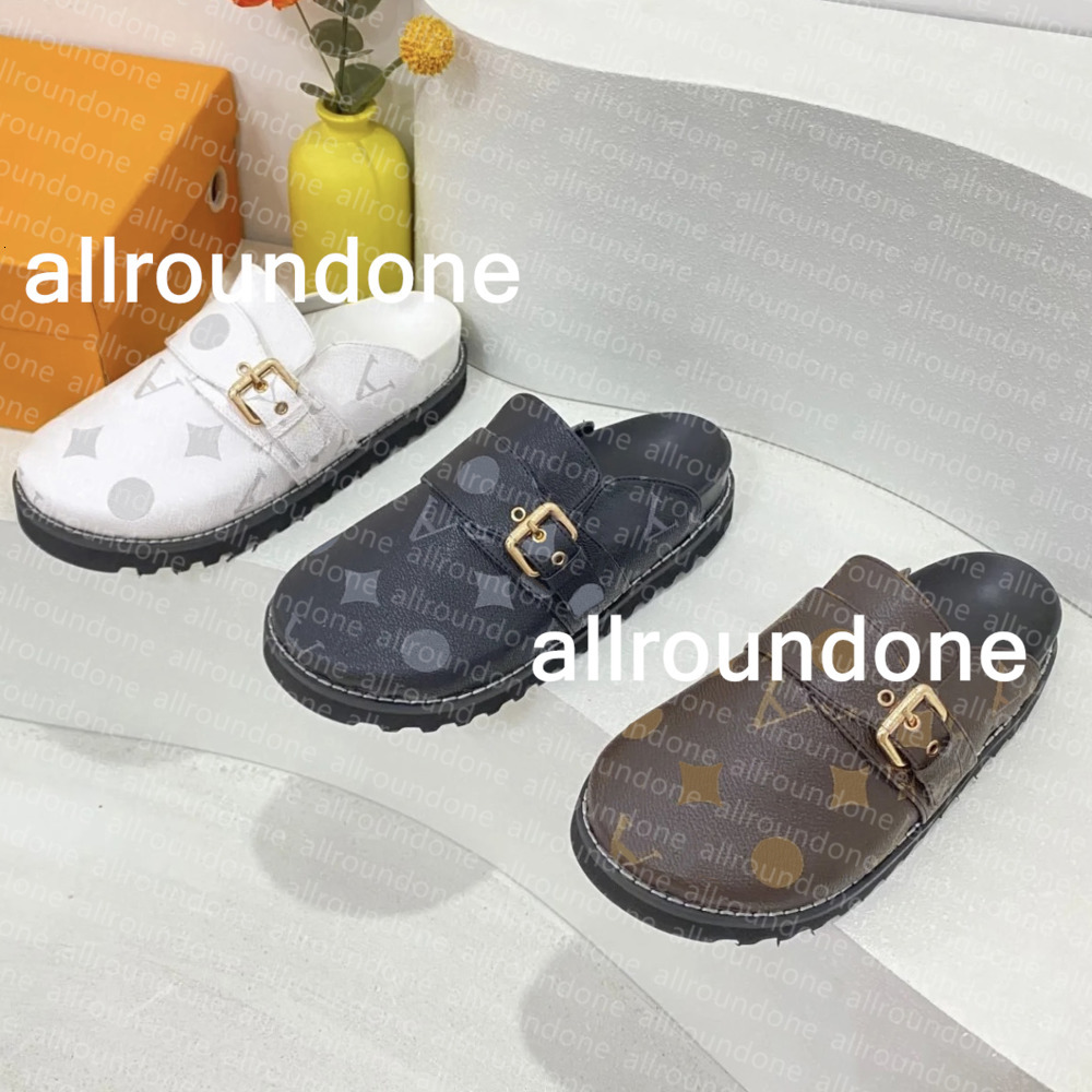 Designer Slippers Flat Scuffs sandals Calfskin Mules cosy clog man Slippers Letter Printing Comfort Casual sliders womens Platform sandals fluffy shoes04 35-45