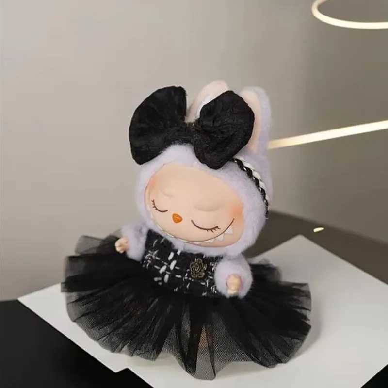 Designer 17cm Labubu High-End Custom Clothing Diy Paired With Elegant Luxury Dresses Brand Badges Overalls Scarves G250902