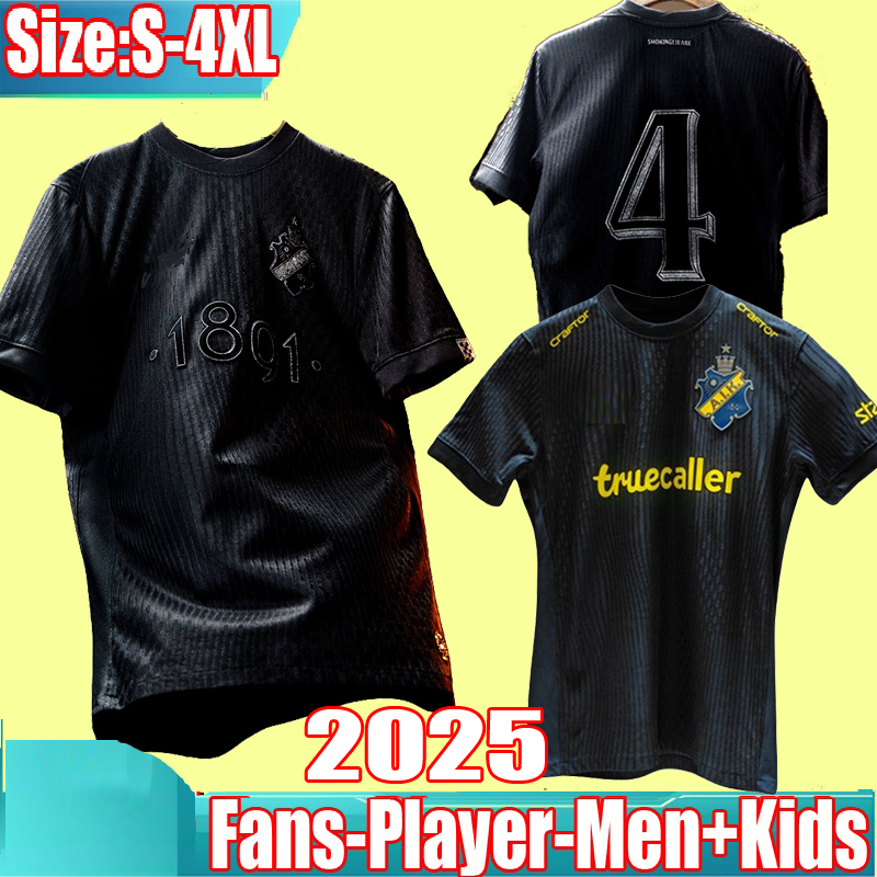 2025 AIK Smokinglirare Special Home Soccer Jerseys 25 26 men kids Kit Football shirts Fans Player Adult uniform