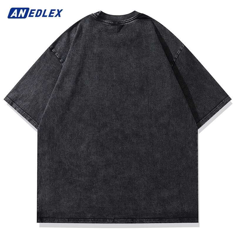 Men Oversized Washed Hip Hop Streetwear Dennis Rodman Graphic Short Sleeve T Shirt Summer Haruku Fashion Tees