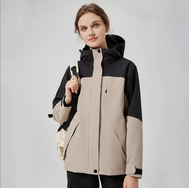 Men's Fashion Mountaineer #QB49 Jacket - Durable Windproof Outerwear for Hiking & Cycling Activities