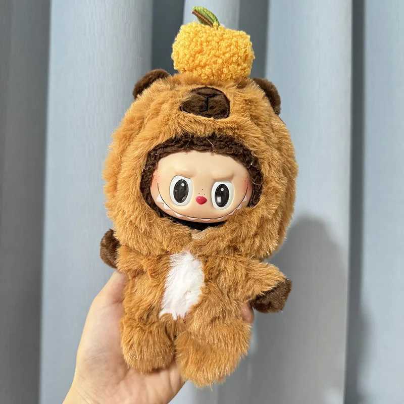 17cm Labubu I II Dolls Clothes The Monster Outfit Accessories Clothing DIY Kids Gift QuQu Capybara Jumpsuit For Winter YE21OT250313