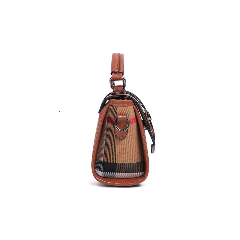 Designer's checkered contrasting color large capacity women's 2025 new shoulder commuting cross-border multifunctional handbag wing bag