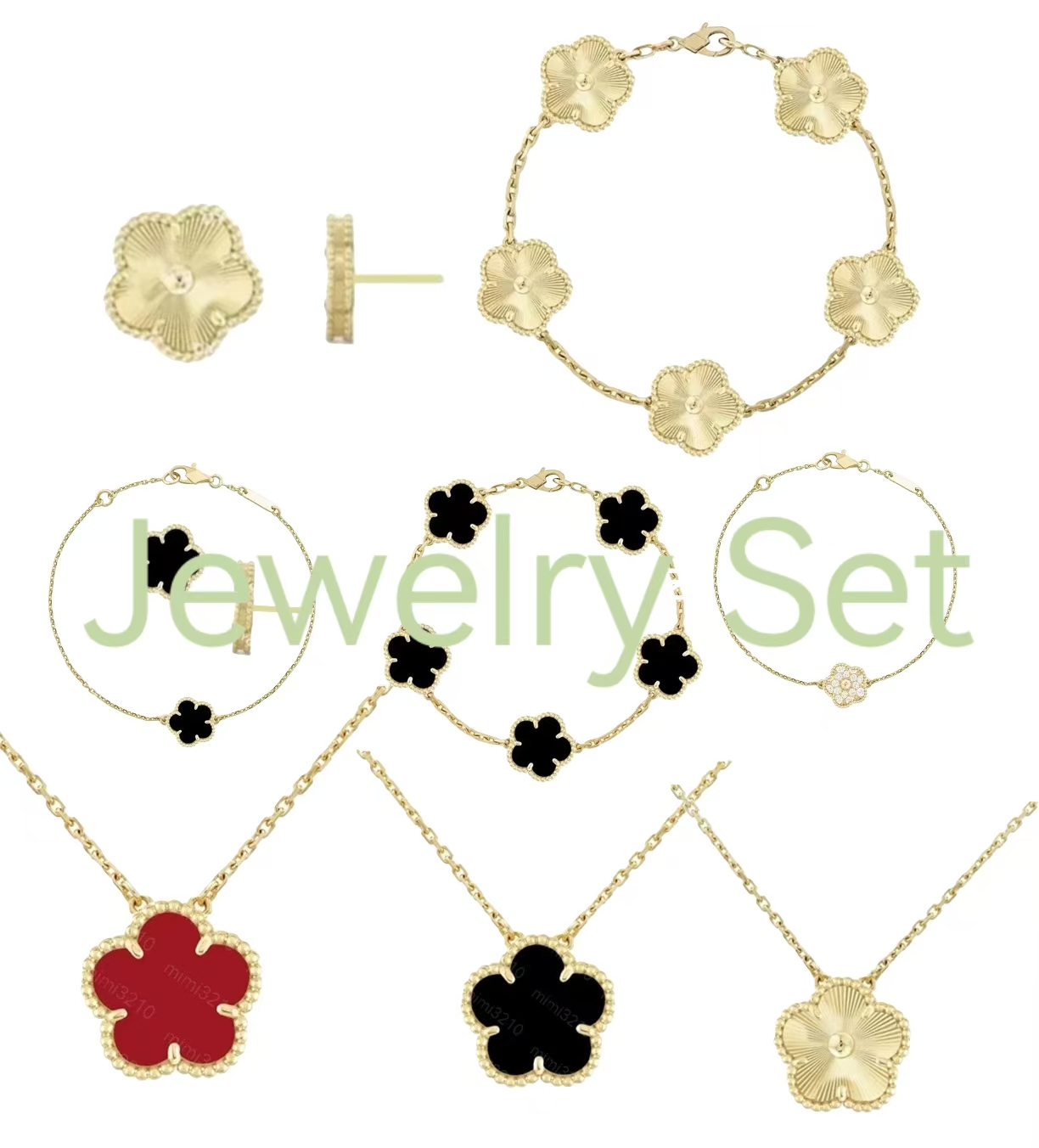 Jewelry Set necklace designer necklace 18K Gold Plated Multiple colors Classic fashion Lucky Jewelry designer jewelry necklaces designer Gift mother couple