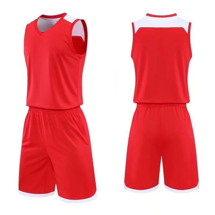 tracksuit Customized printed sports vest set for children's adult basketball suit, quick drying breathable running jersey