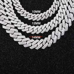 New Designer Necklace Necklaces Pass Dia Test 8-14Mm Wide Gra Moissanite Gold Sterg Sier Cuban k Chain For Men Hip Hop Chains
