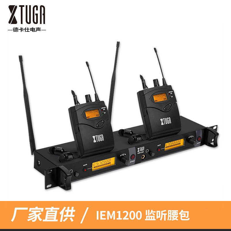 Microphones SM-2050 Professional Ear Monitoring System 2-channel Multi Body Back Monitor with Wireless Ear Monitoring for Stage Use J240830