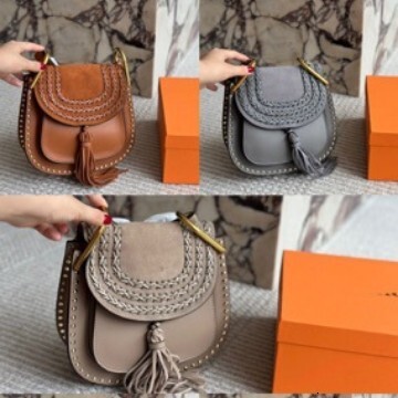 2024 Autumn And Winter New Roy Suede Saddle Woven Tassel Rivet Horseshoe Buckle Women's Bag