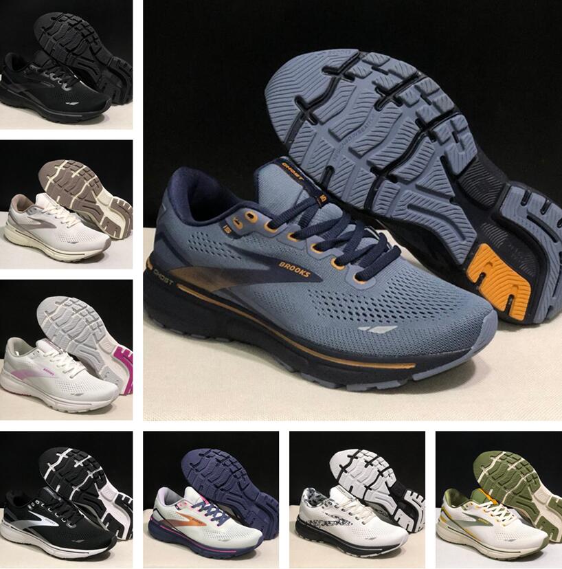 Brooks 2025 Ghost 15 Adult Men Road Running Shoes Shock-absorbing Marathon Nitrogen Women and men yakuda Recreation Travel School Party Outdoor Recreation