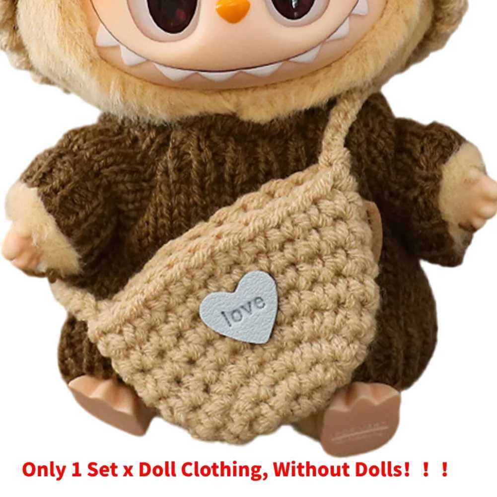 17cm Cute Mini Plush DollS Clothes Outfit Accessories For Korea Kpop Exo Labubu II Idol Dolls Sitting Party Clothing DIY GiftT250315