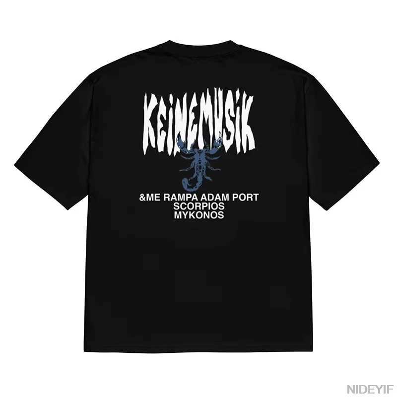 Summer Keinemusik X Pacha T Shirt Men Women Fashion Street Cotton Short Sleeve Tee Men Hip Hop Tops Clothes Sportwear P5T250314