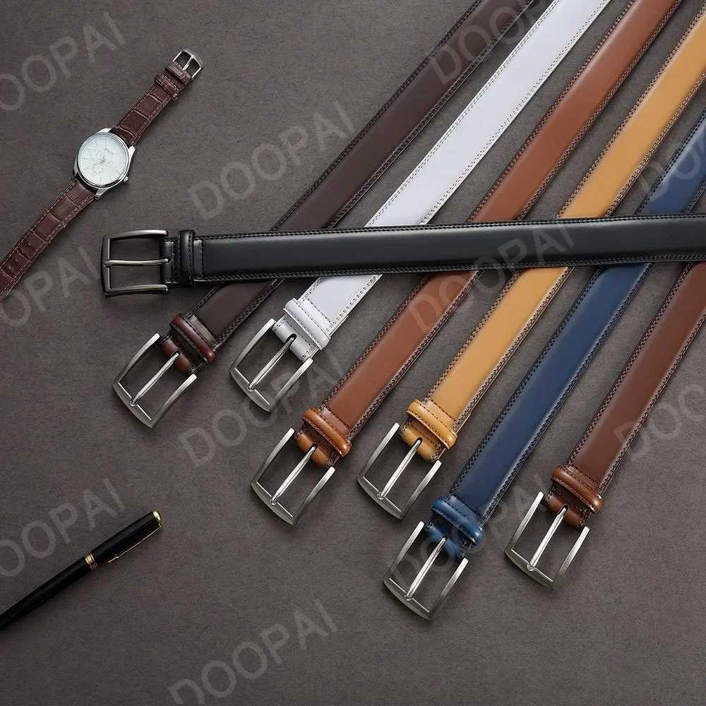 Mens Leather Belt Needle Buckle Belt Trendy New Casual Genuine Leather LONG Large Belts Cowhide Mens Belt Plus Size Men Belts X250314