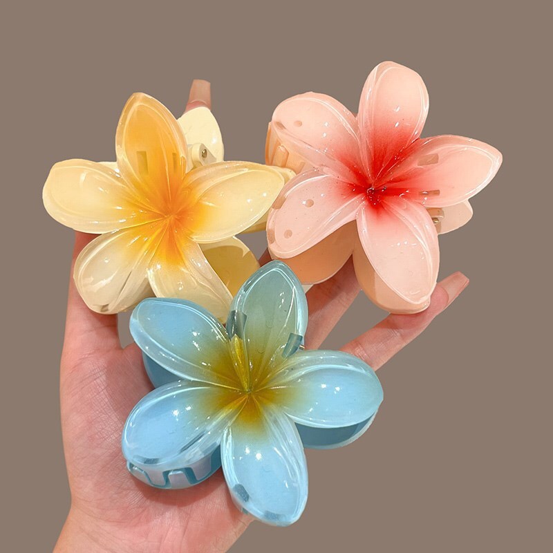 Chic Island Paradise Flower Clips Durable & Stylish Hair Accents Ideal for Any Hairstyle