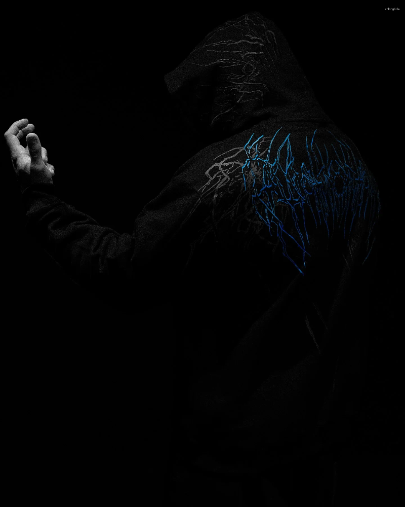 Mens Hoodies American Breathedivinity Sweatshirt Dark Style Fashion Trend Hoodie Connecting Hooded Shirt Harajuku Street Gothic
