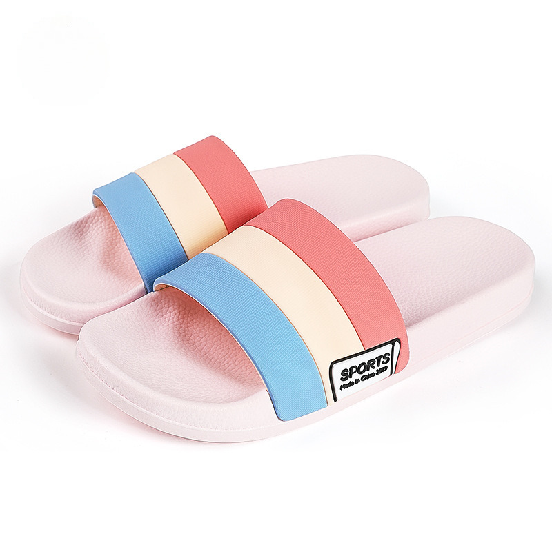 New Indoor Anti Slip Slippers Multifunctional Designer Shoes Cool Summer Slippers Soft Soles For Outdoor Wear Couple's Single Line Slippers Trend