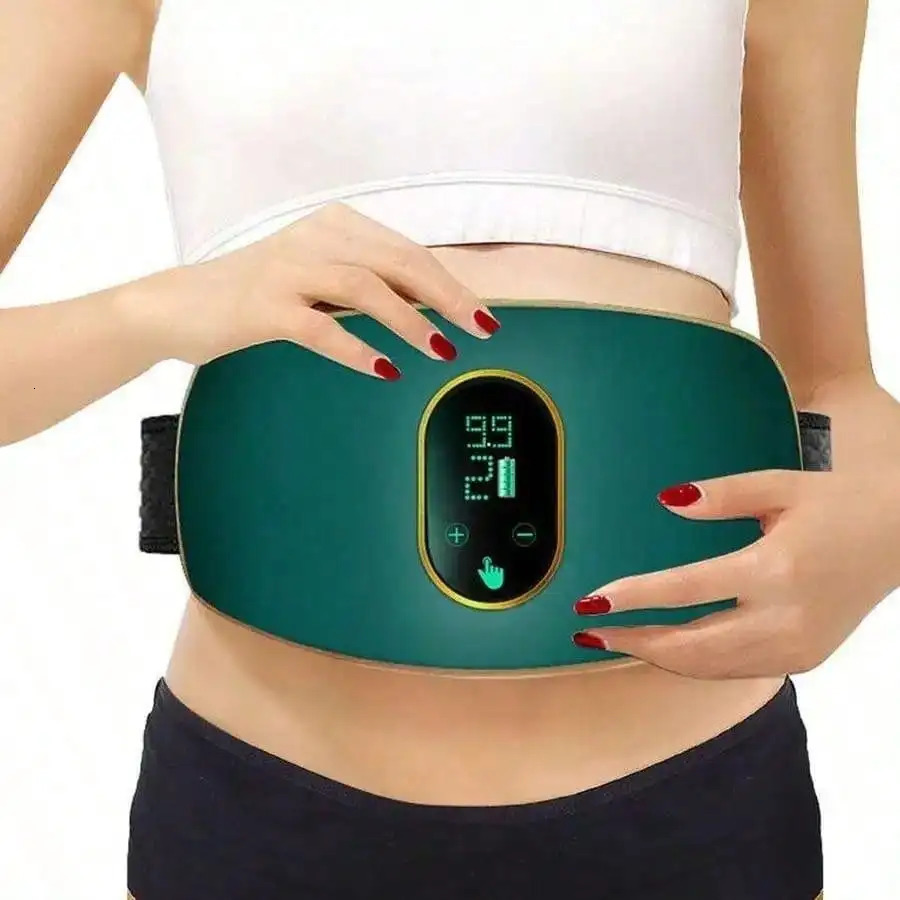Rechargeable Waist Belt Body Slimming Machine Waist Fitness Massager Weight Loss and Body Shaping Instrument Constipation Relief 250314