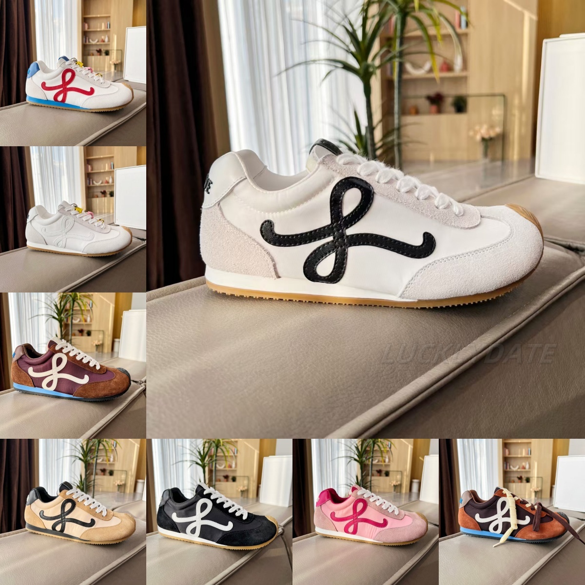 Designer Casual Shoes sneakers Brand Shoes Retro Men's Leather Lace-Up Fashion Trainer Sports Women's Casual Sports Black white green gray sneaker Casual Runners