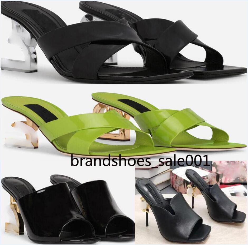 Designer shoes bags Luxury sandal slipper Femal Peep toe Shiny Shoes Face Scuffs High Heels shoes