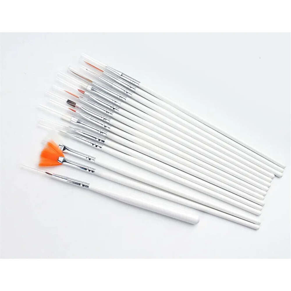 15pcs/set Professional UV Gel Art Brushes Set Design Polish Painting Drawing Pen Manicure Nail Tools Juego De Pinceles Profesionales Para Gel UV Whole