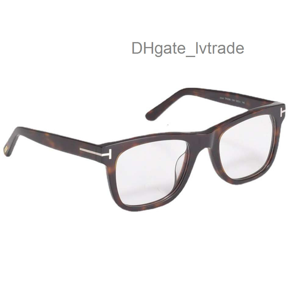 Designer Sunglasses Top Quality Fashion Luxury Original Spectacle Frame Tf0336 Plate Square Myopia Spectacle Frame Flat Glasses Tomism fordism B2R9