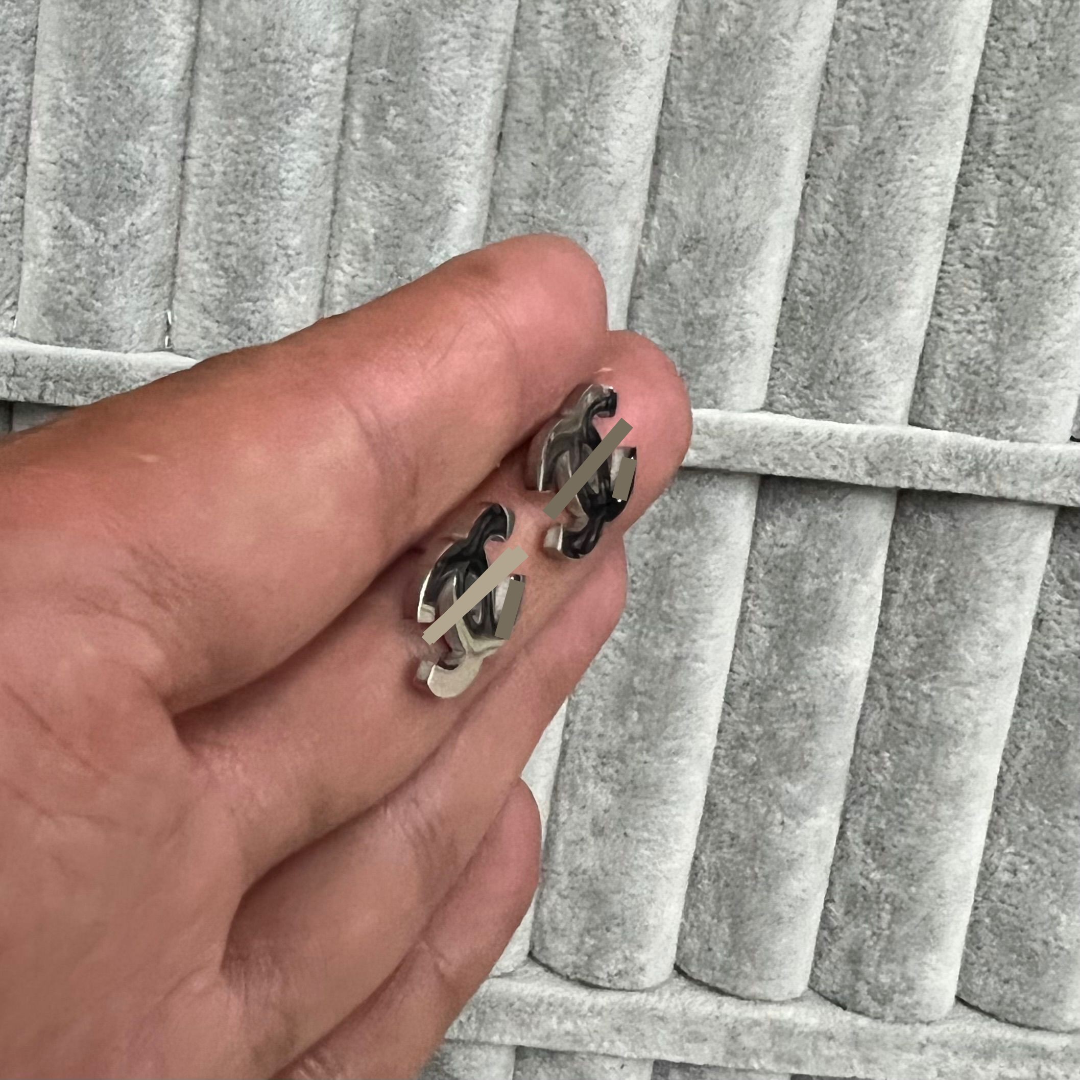 Stainless Steel branded engrave small 12mm large 15mm letter C stud Earring 18k rose Gold Silver studs Earrings Women girls Wedding Party love Jewelry