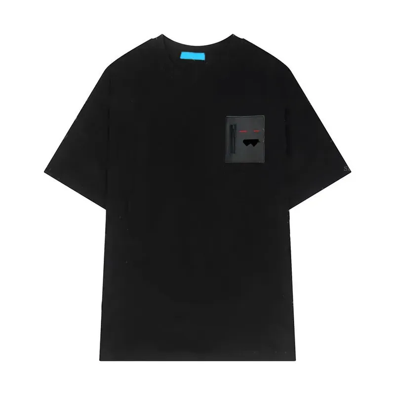 Men's T-shirt designer black and white short sleeved high-end high-quality men's embroidered letter pattern 100% pure cotton POLO shirt