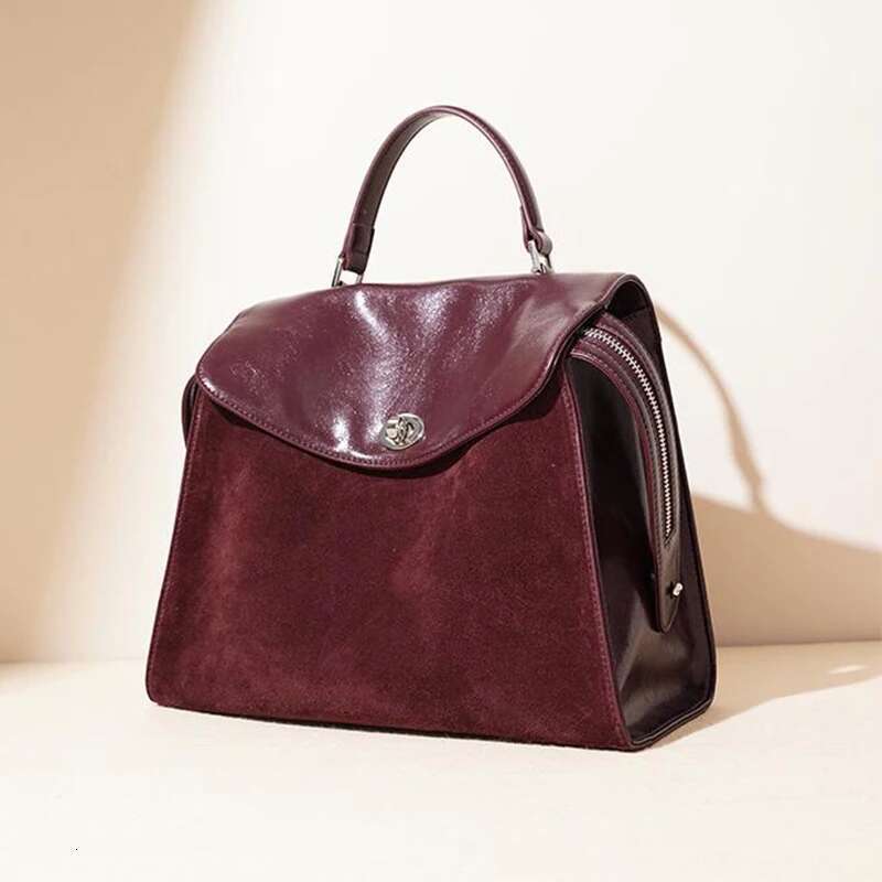 Korean Style Flip Cover Women's Shoulder Bag New Suede Backpack Ladies Large Capacity Simple Fashion Tote Handbag 2025