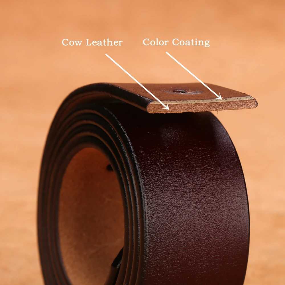 BISON DENIM Mens Genuine Leather Belt Gift Designer Jeans Belt Mens High Quality Denim Personalized Buckle Retro N71223 X250314
