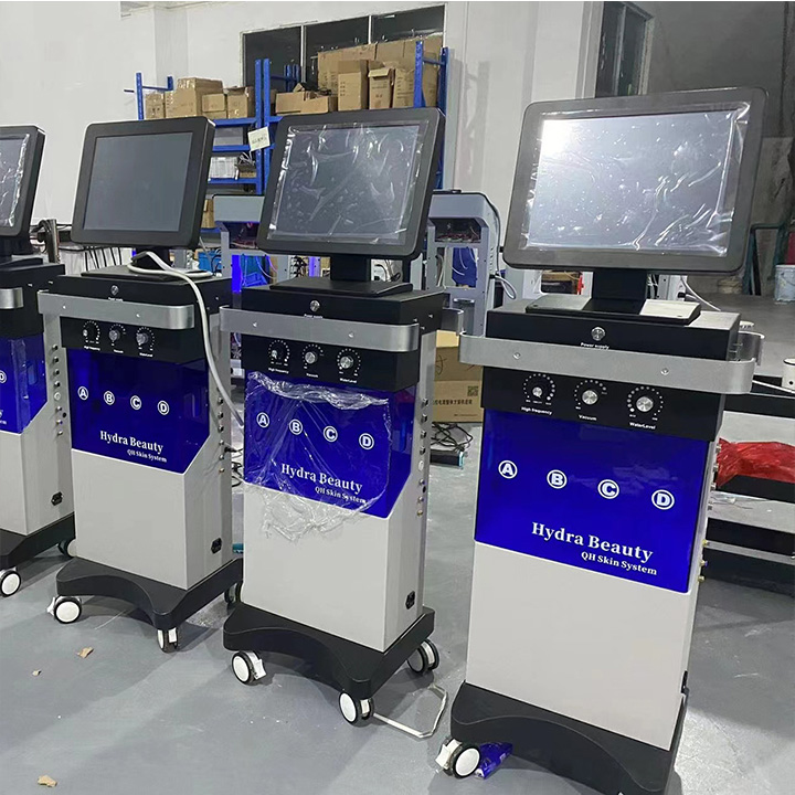 2025 Vertical Water Oxygen Jet Peeling Crystal Vacuum Microdermabrasion Machine 14 in 1 Hydro Dermabrasion Facial Machine