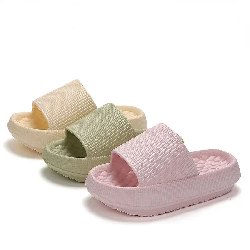 Womens Thick Platform Cloud Slippers EVA Soft Sole Pillow Slides Summer Beach Flip Flop Non Slip Bathroom Home 250304