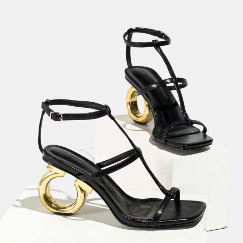 2024 New Summer Quality Peep Toe Casual Elegant High Heels Sandals Shoes for Women