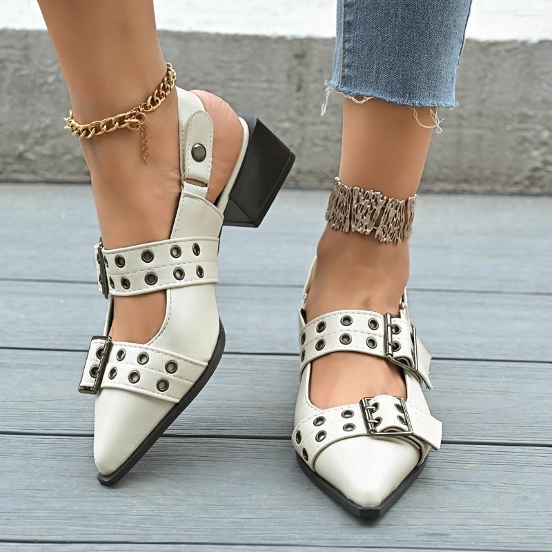 2025 S Fashion Designer Sandals Women Platform Pointed Toe Spring Shallow Flats Slip On Outdoor Shoes Big Size Atos De Mujer