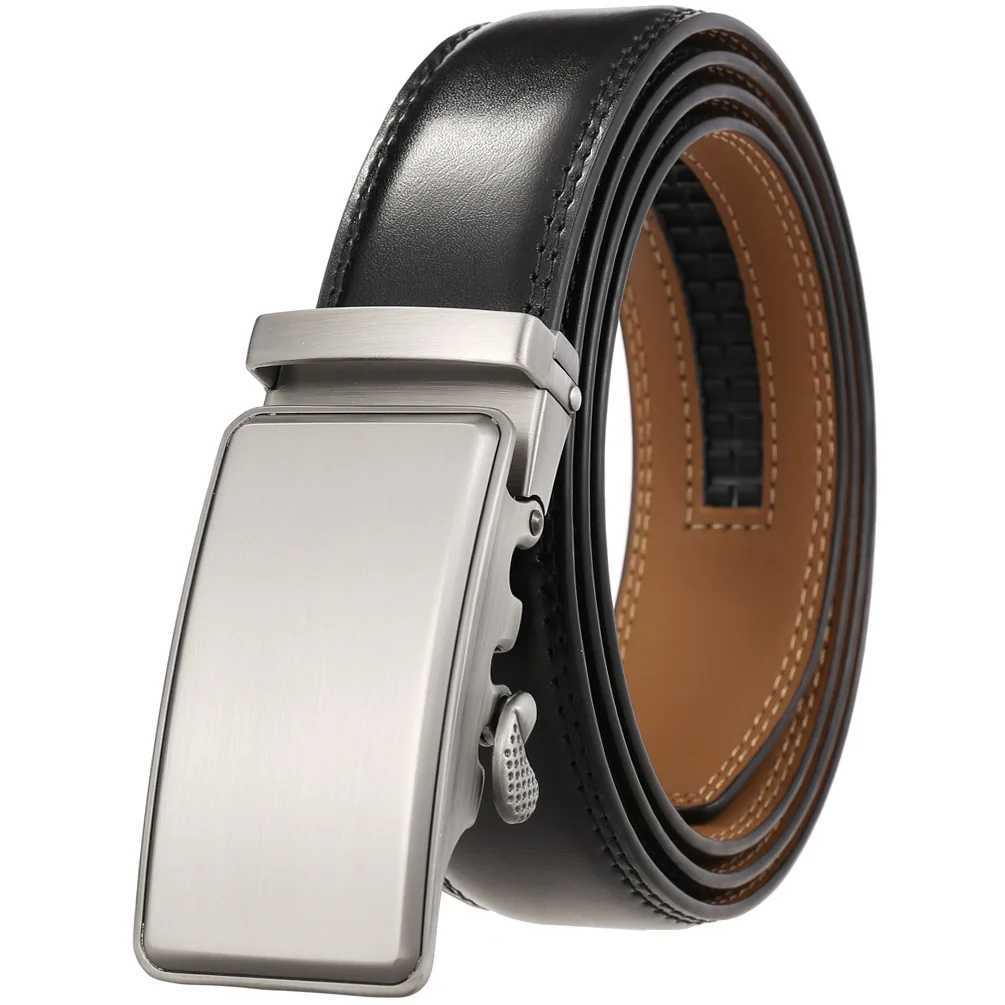 3.5cm wide Trouser belt suitable for M natural non porous brown belt metal reinforced buckle mens leather belt X250314