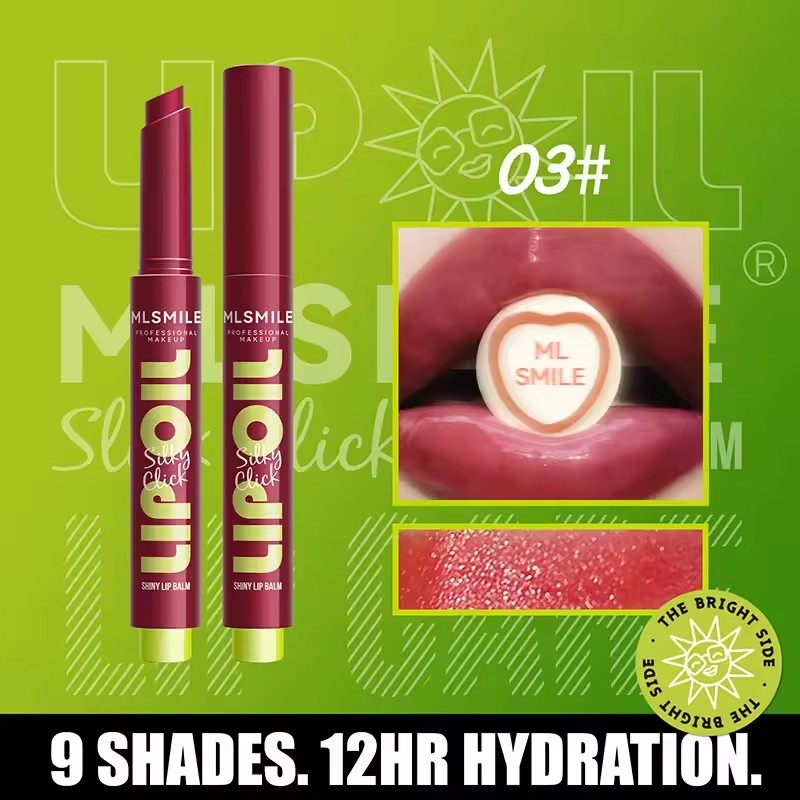 Mirror Glass Solid Lip Glaze Water Light Creamy Lip Gloss 12Hr Moisturizing Tint Avocado Lip Oil Balm Press Lipstick Cosmetic