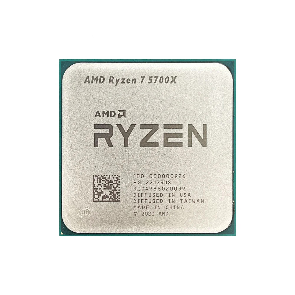 AMD Ryzen 7 5700X 3.4GHz 8-Core 16-Thread R7 5700X Socket AM4 7NM L3=32M Processor 65W DDR4 No Fan