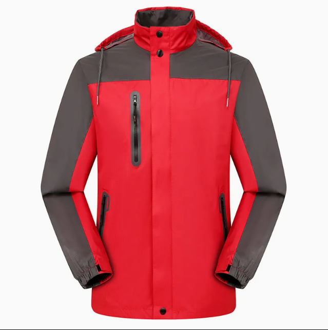 Men's Fashion Mountaineer Jacket - Durable Windproof Outerwear for Hiking & Cycling Activities