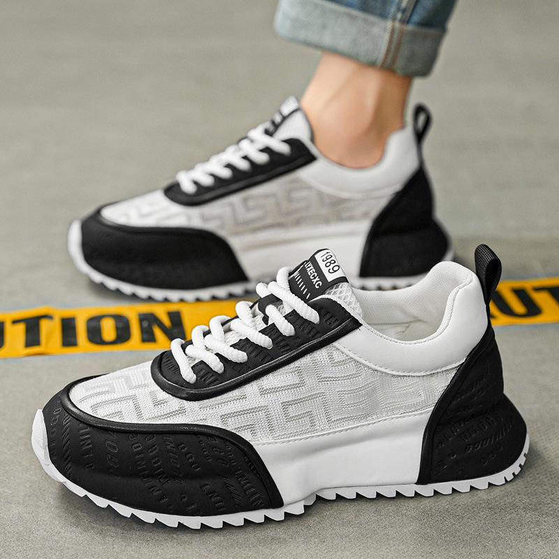 2025 summer new design free shipping casual shoes suitable for men's thick soled mesh breathable casual sports shoes outdoor sneakers super ootd