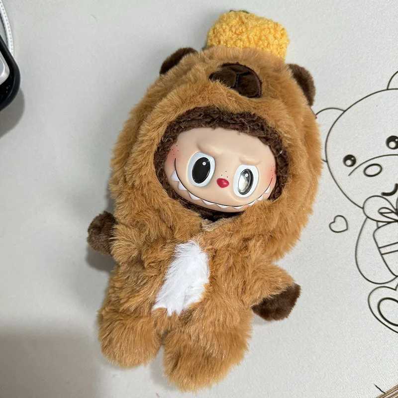 17cm Labubu I II Dolls Clothes The Monster Outfit Accessories Clothing DIY Kids Gift QuQu Capybara Jumpsuit For Winter YE21OT250313