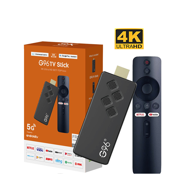 2025 NEW androidtv stick G96 H313 voice control remote google assistant fire device 4k Android 10.0 2GB 8GB tv stick mini dongle TV Dongle
