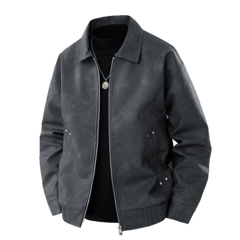 2025 New Men's Casual Jacket turn down collar Spring Autumn Solid Color Business Jacket Male Suit Coat Men Clothing Outwear R250314