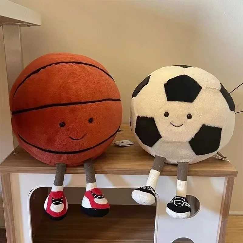 Cross-border New Fun Sports Plush Toys Basketball Plush Doll Childrens Gifts Soccer Baby DollXJ250314