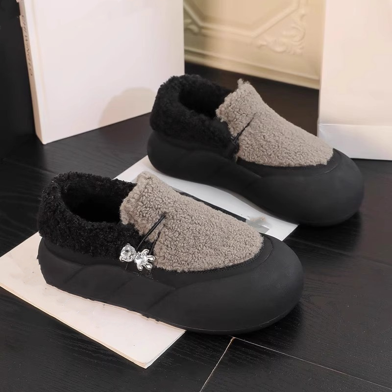 Cotton Warm Sneakers Short Plush Slip-On Platform for Women Casual Vulcanized Flats Shoes atos De New Mujer 2024 fdc9
