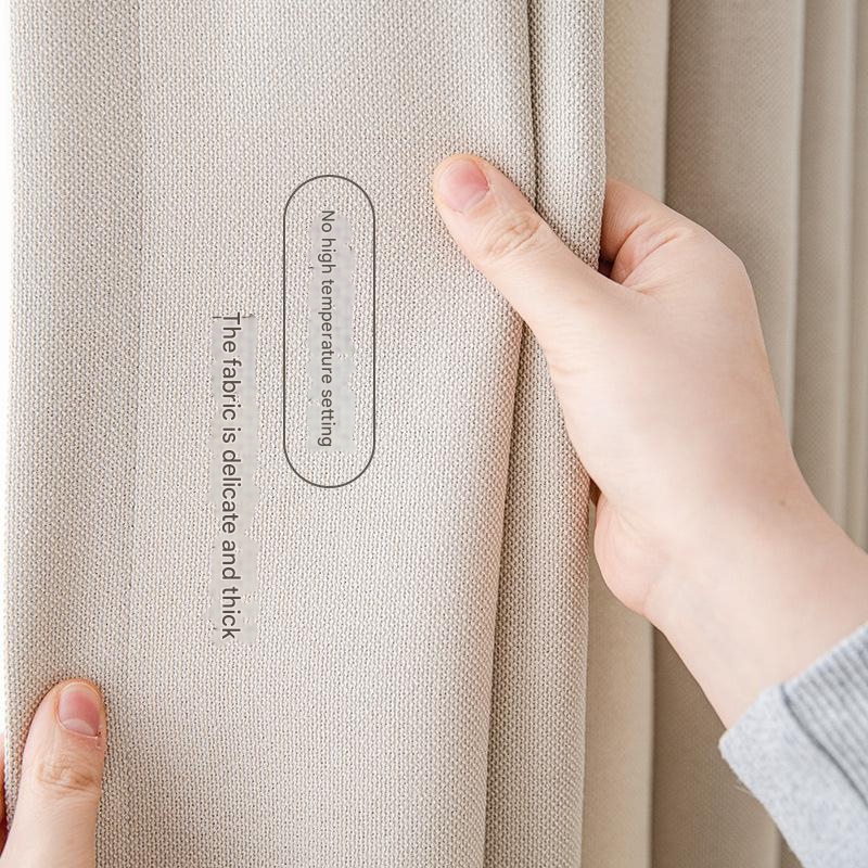 A938 Simple modern Macchiato curtain living room bedroom office engineering shading thickened 3.2 door width finished product wholesale