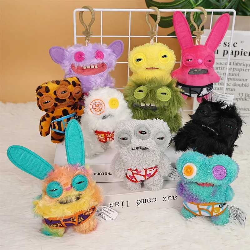 Original Fuggler Fun Ugly Monster Plush Doll Crazy Rabbit Cute Teeth Star Monster Filled 11cm Peluche Toy GiftXJ250314