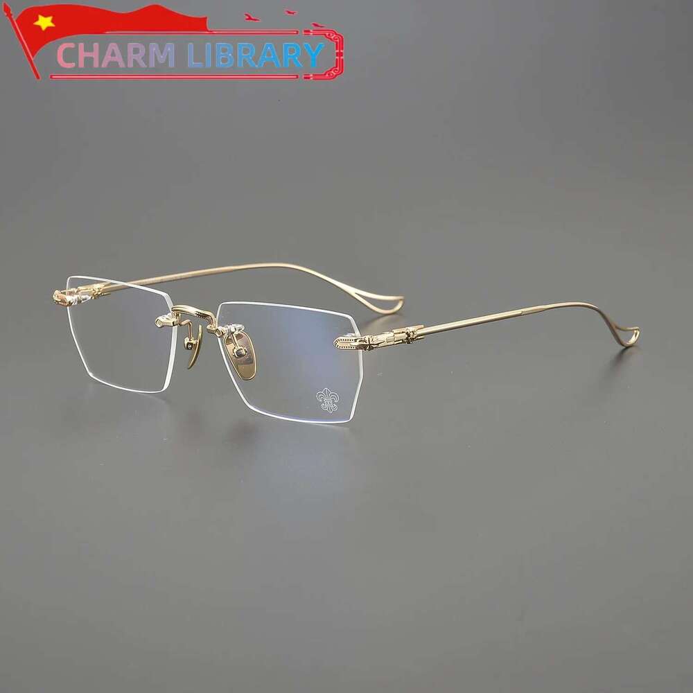 Eyeglass Frame For Men Titanium Rimless Retro Designer Brand Women Fashion Mya Reading Eyeglasses Prescription Eyewear