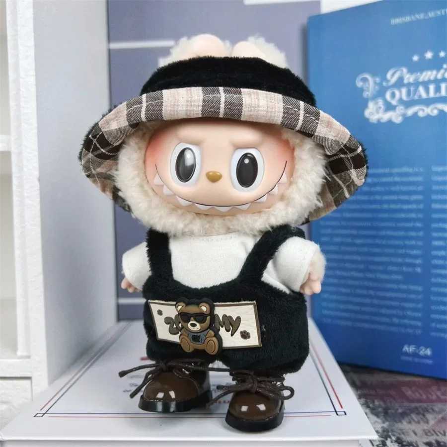 For 17cm Labubu Dolls Clothes Set Stylish Outfit Clothes Sports Leisure Suit Labubu Outfit Accessories Labubu RopaT250313