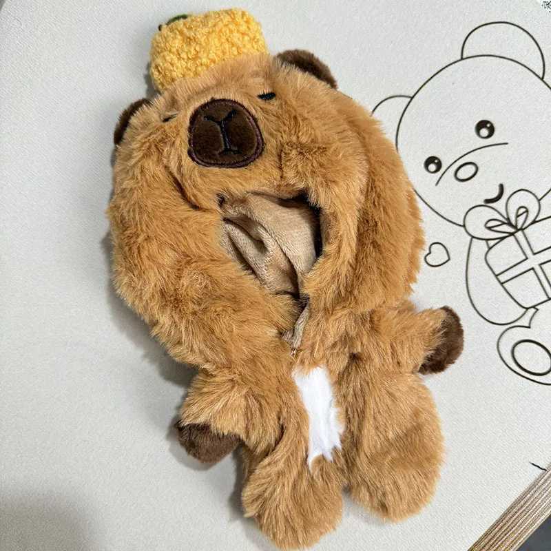 17cm Labubu I II Dolls Clothes The Monster Outfit Accessories Clothing DIY Kids Gift QuQu Capybara Jumpsuit For Winter YE21OT250313
